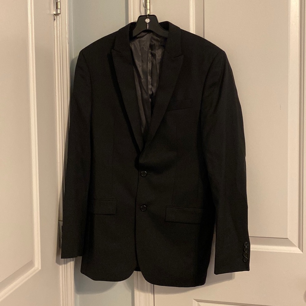 EGARA Black Slim Fit Blazer